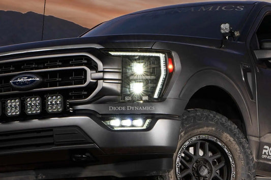 Diode Dynamics Elite Fog Lights For 2021 2023 Ford F 150 White (Pair) - DD5169