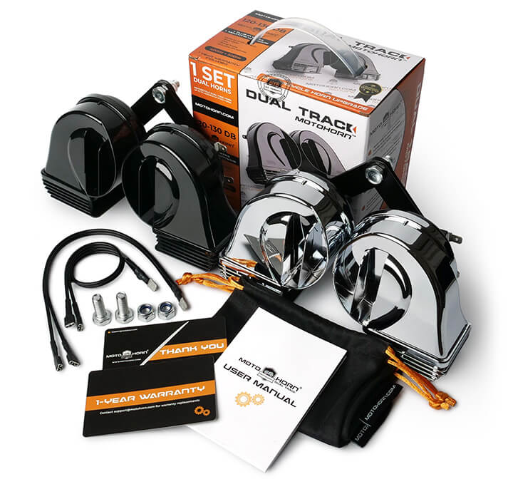MotoHorn Dual Track Dual Tone Horn for Motorcycles