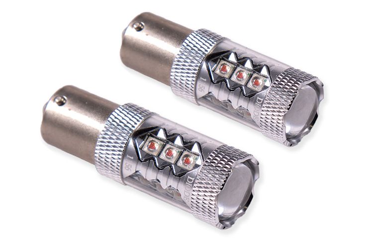 Diode Dynamics Front Turn Signal LEDs for 1995-2000 Toyota Tacoma - 1156 Amber - Pair