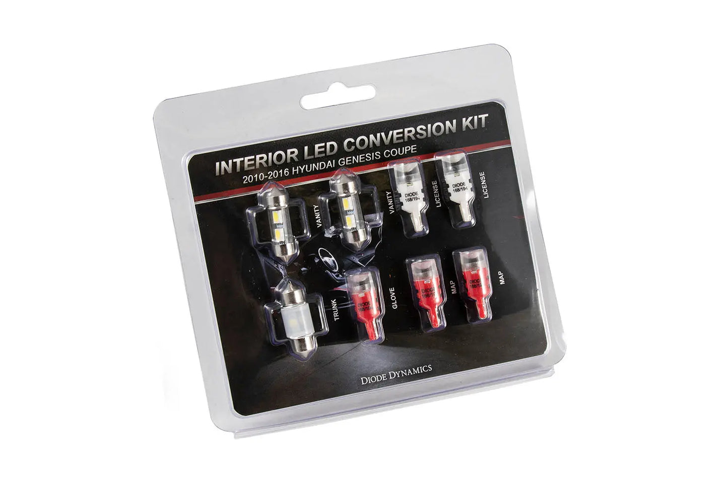 Diode Dynamics Genesis Coupe Interior Kit Stage 1 (Red) - DD0270