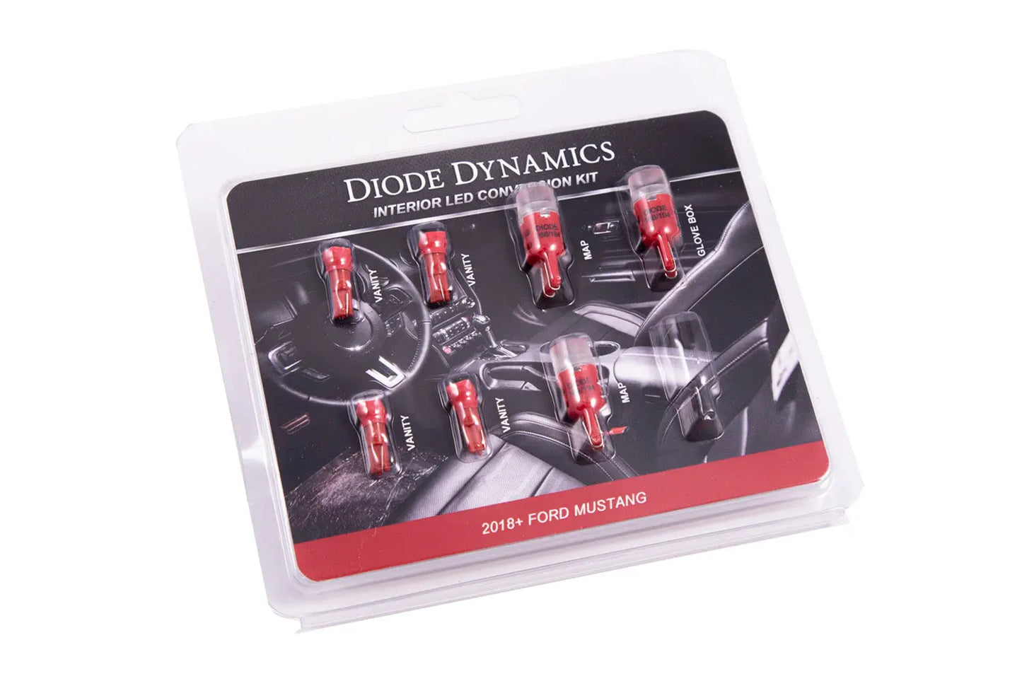 Diode Dynamics 2018 Mustang Interior Kit Stage 1 (Red) - DD0357