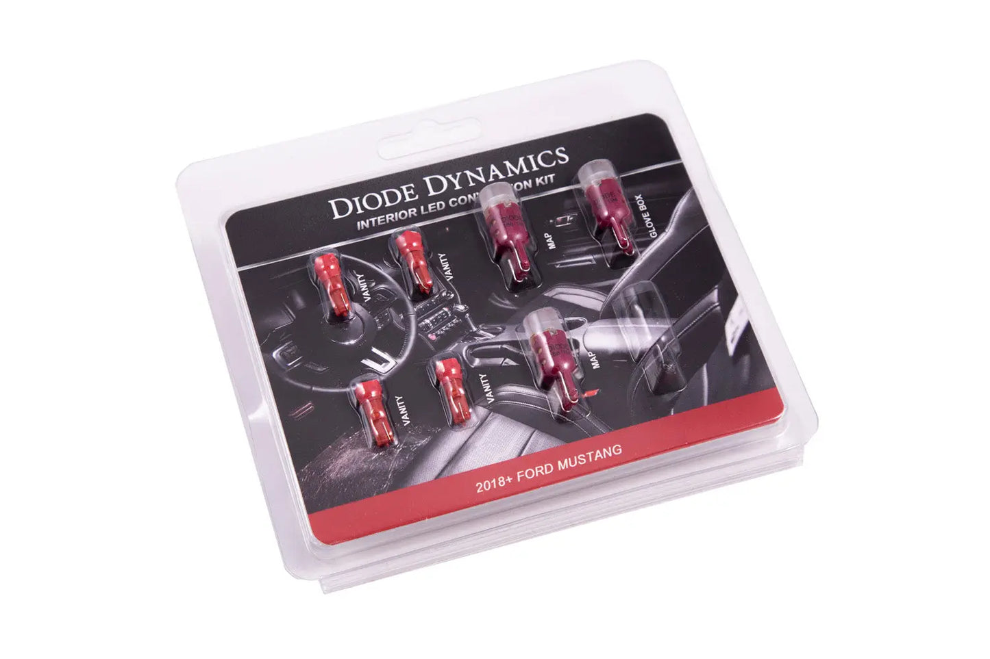 Diode Dynamics 2018 Mustang Interior Kit Stage 2 (Red) - DD0358