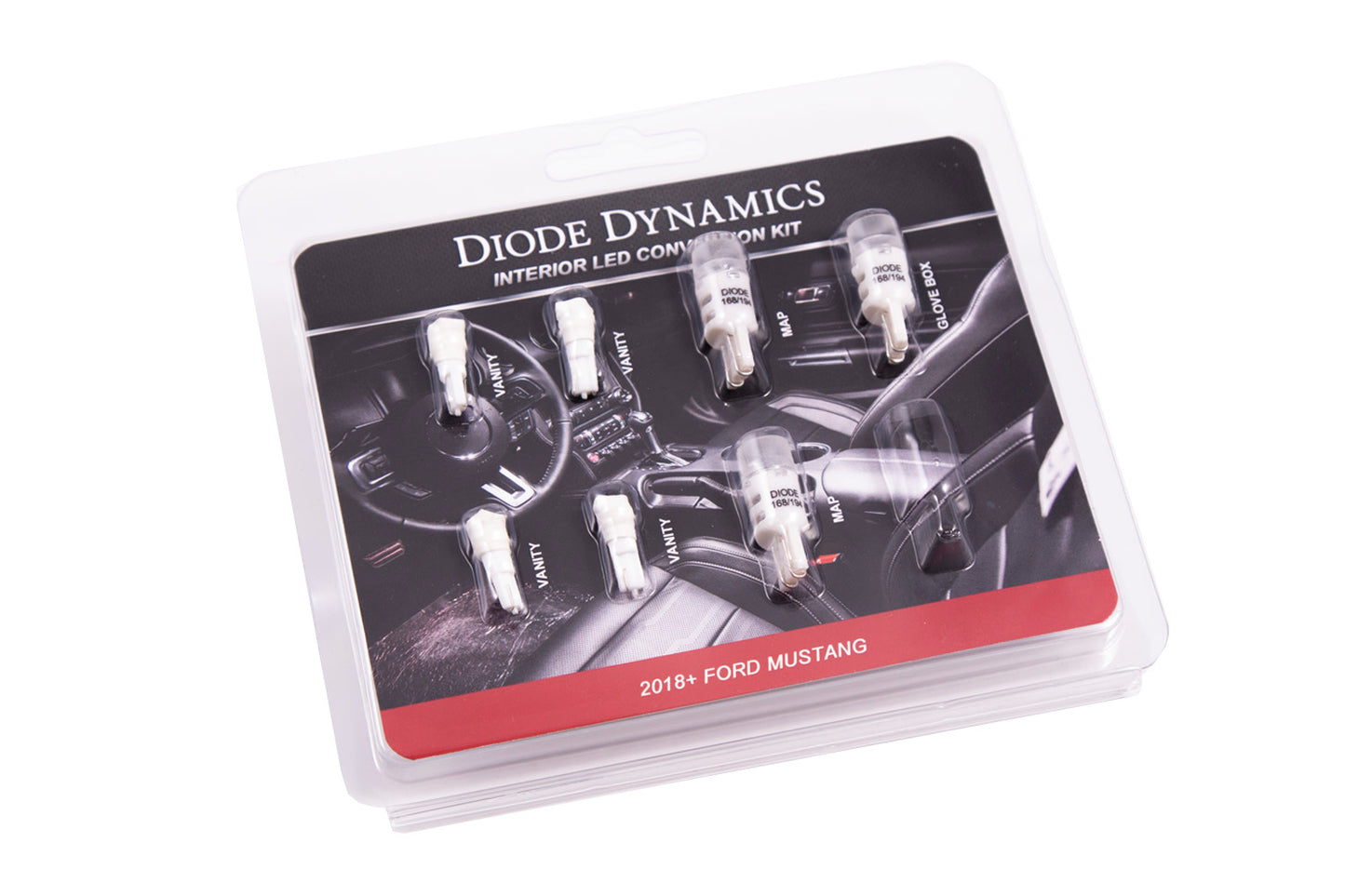 Diode Dynamics 2018 Mustang Interior Kit Stage 2 (Cool White) - DD0360