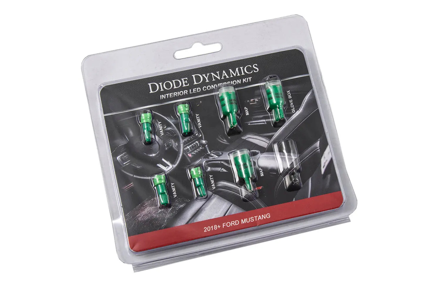 Diode Dynamics 2018 Mustang Interior Kit Stage 1 (Green) - DD0361