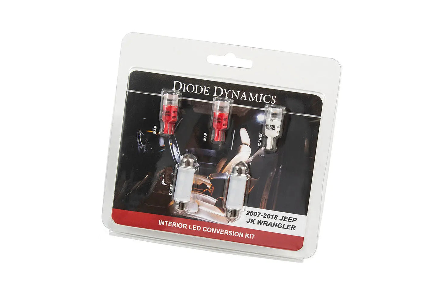 Diode Dynamics Wrangler Jk 4dr Interior Kit Stage 1 Red - DD0367