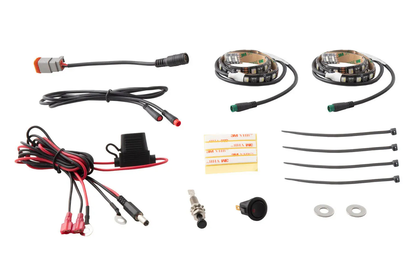 Diode Dynamics Rgbw Engine Bay Strip Kit 2pc - DD0440
