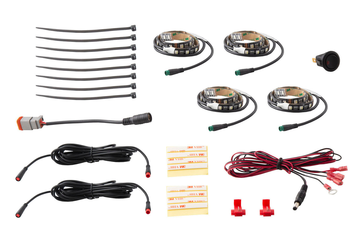 Diode Dynamics Rgbw Footwell Strip Kit 4pc - DD0443