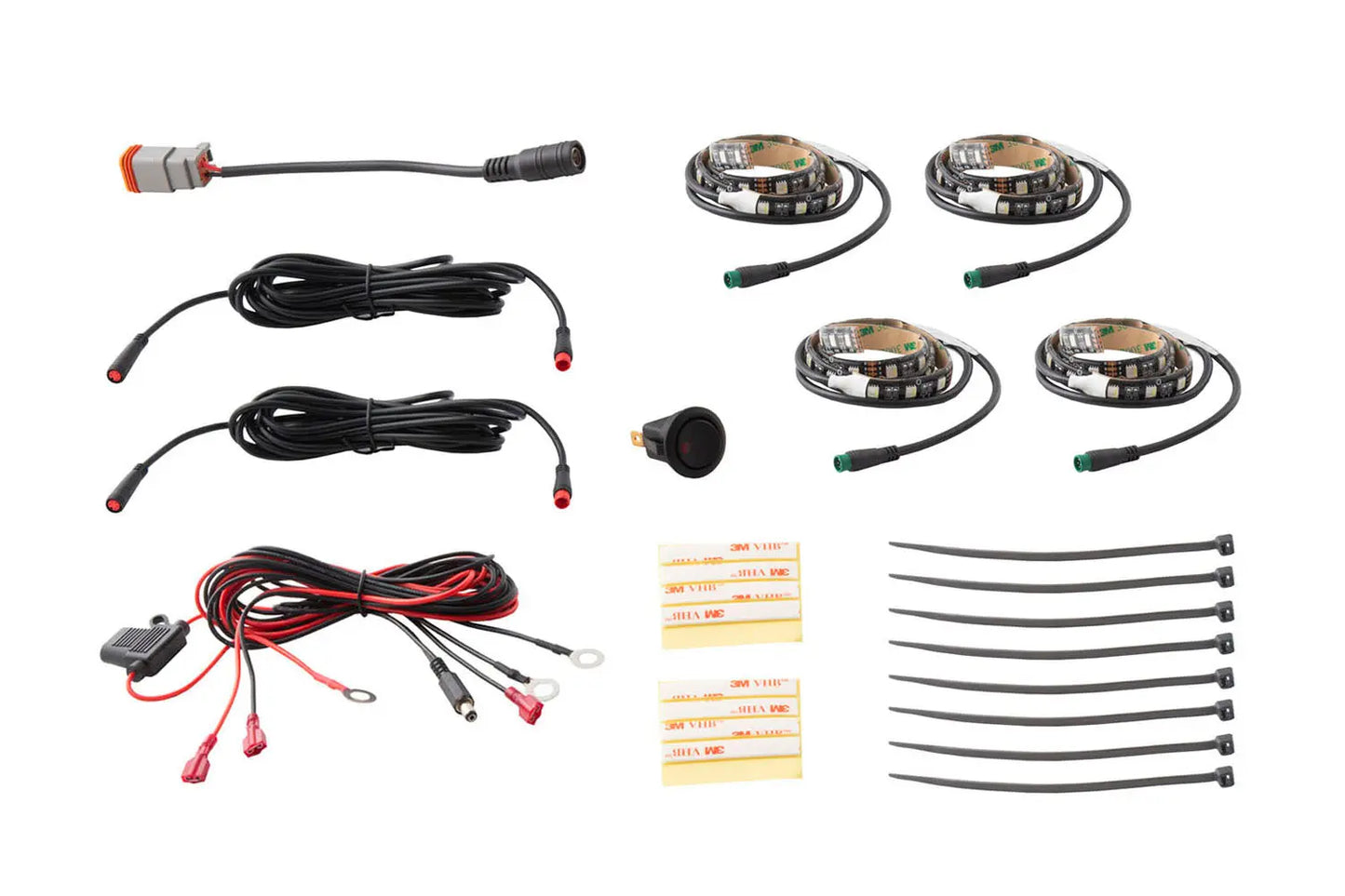 Diode Dynamics Rgbw Grille Strip Kit 4pc - DD0445