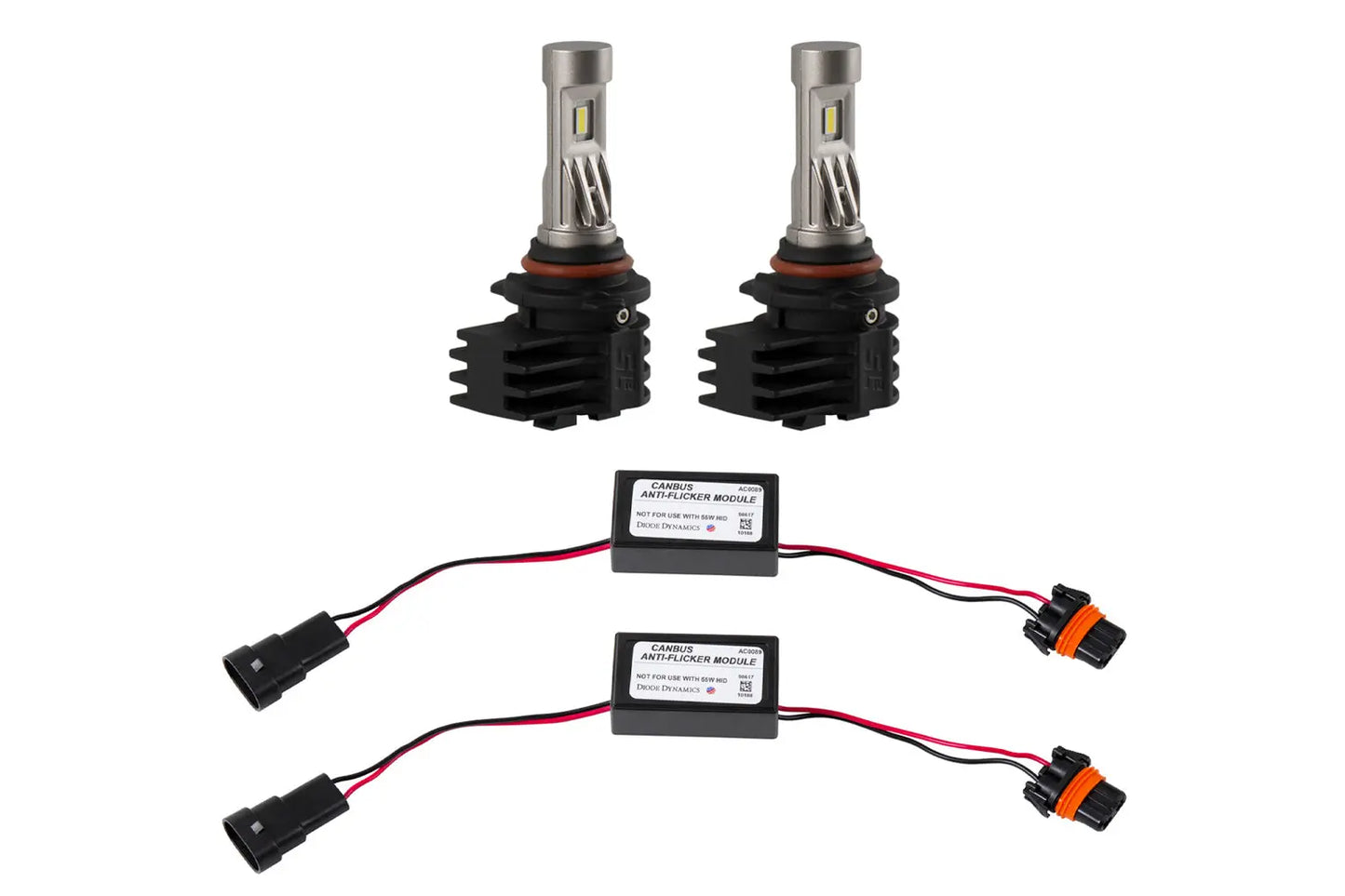 Diode Dynamics 9006/9012 White Sl2 Led Bulbs (Pair) With Anti Flicker Modules - DD0641P