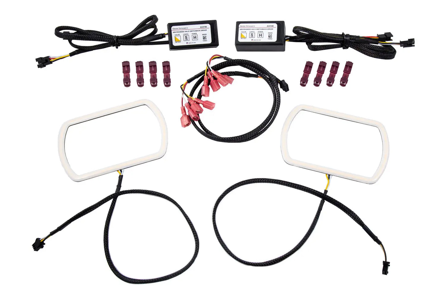 Diode Dynamics Halo 4x6 Rounded Switchback (Pair) - DD2260