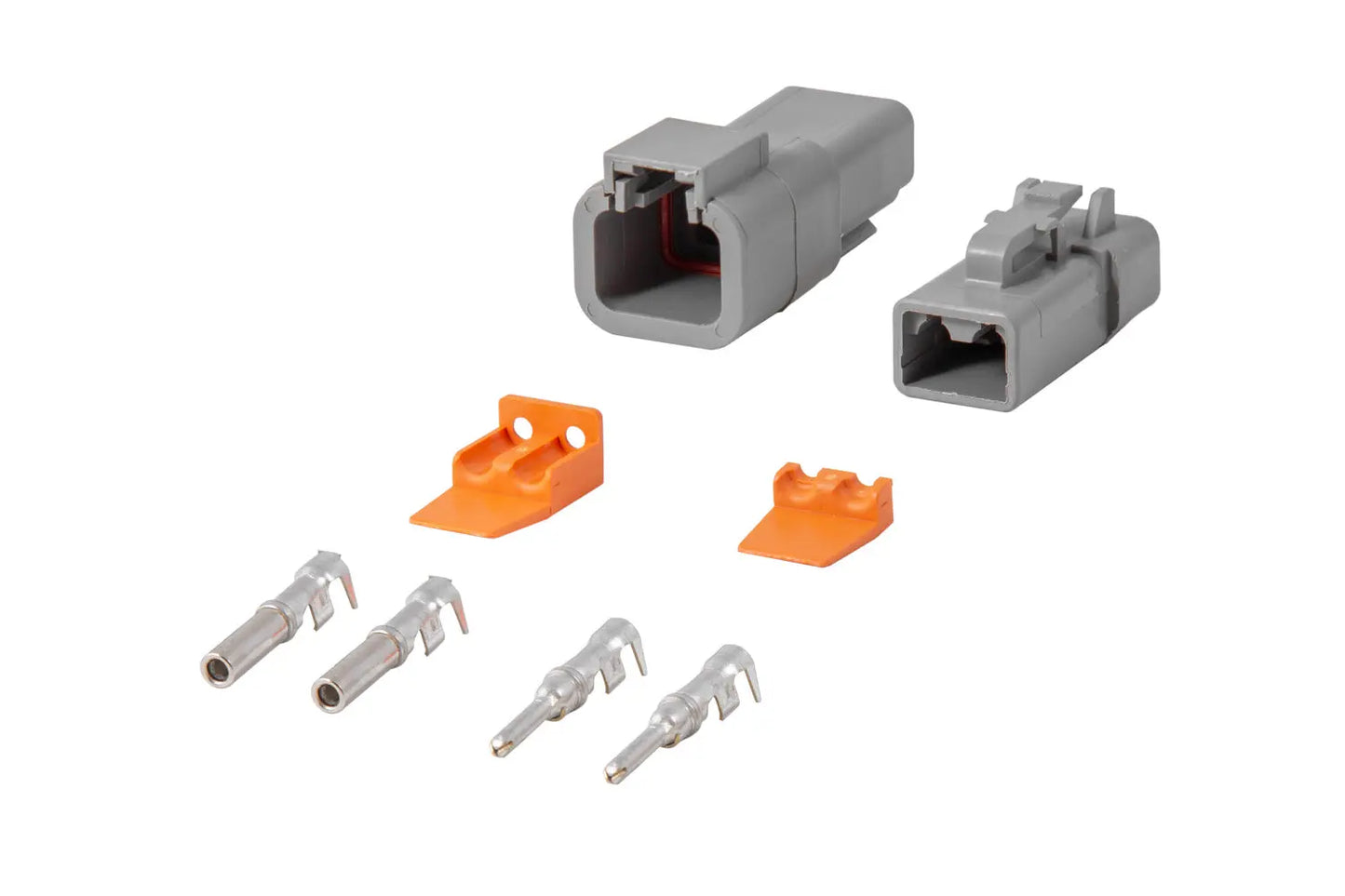 Diode Dynamics Deutsch Connector Kit 2 Pin (12 14 Gauge) - DD4039