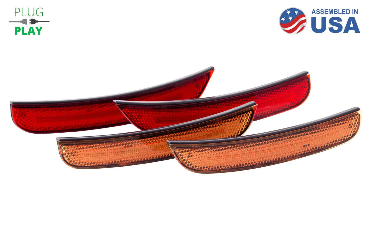 Diode Dynamics Led Sidemarkers For 2015 2023 Dodge Charger Amber/Red (Set) - DD5111