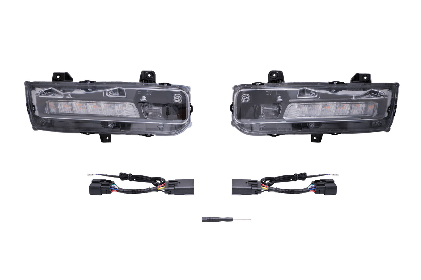 Diode Dynamics Elite Series Combination Fog Lamp For 2018 2023 Ford Mustang Yellow (Pair) - DD5133