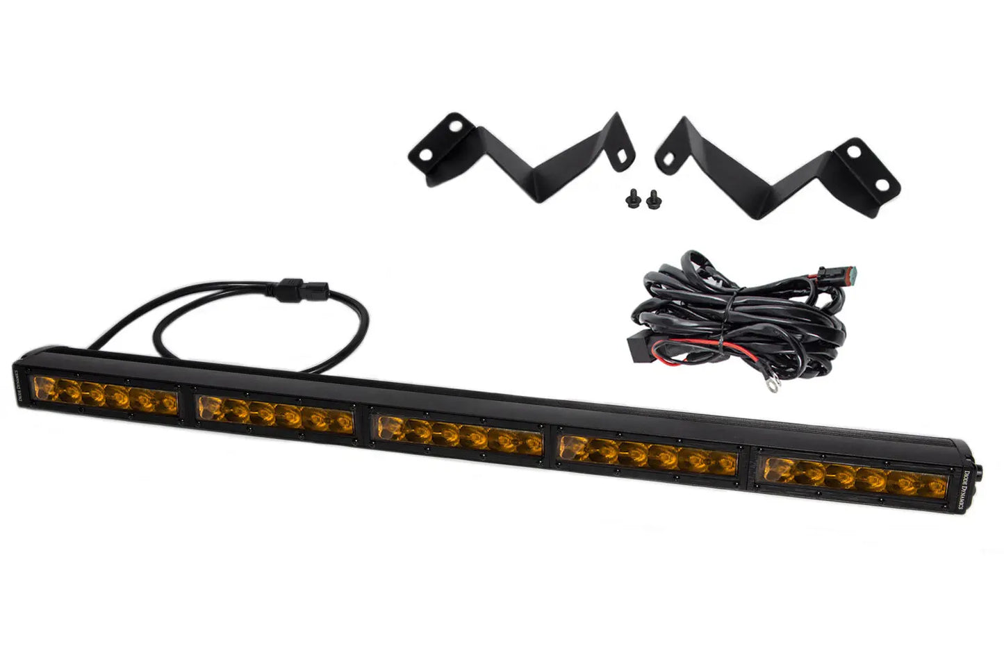 Diode Dynamics Diode Dynamics Ss30 Stealth Lightbar Kit For 2016 2023 Toyota Tacoma, Amber Driving - DD6073
