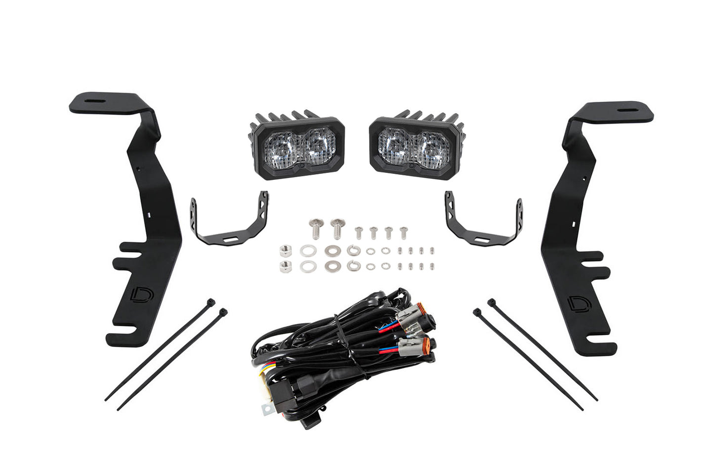 Diode Dynamics C2 2.0 Led Ditch Light Kit For 2015 2020 Ford F 150/Raptor Sport White Combo/Driving - DD6571