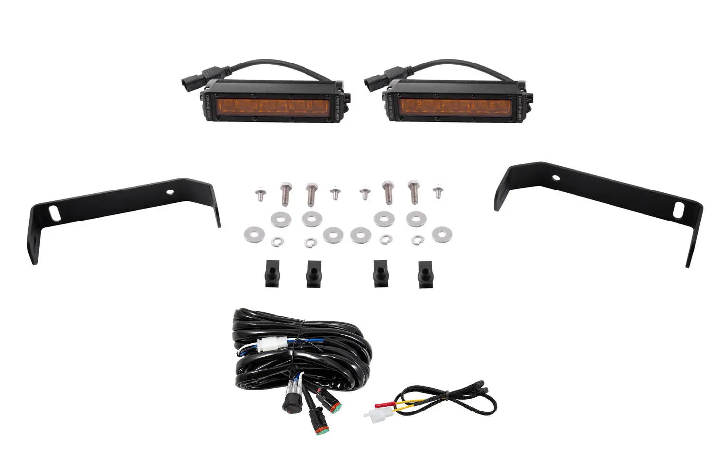 Diode Dynamics Diode Dynamics Ss6 Led Lightbar Kit For 2019 2021 Ford Ranger, Amber Driving - DD6594