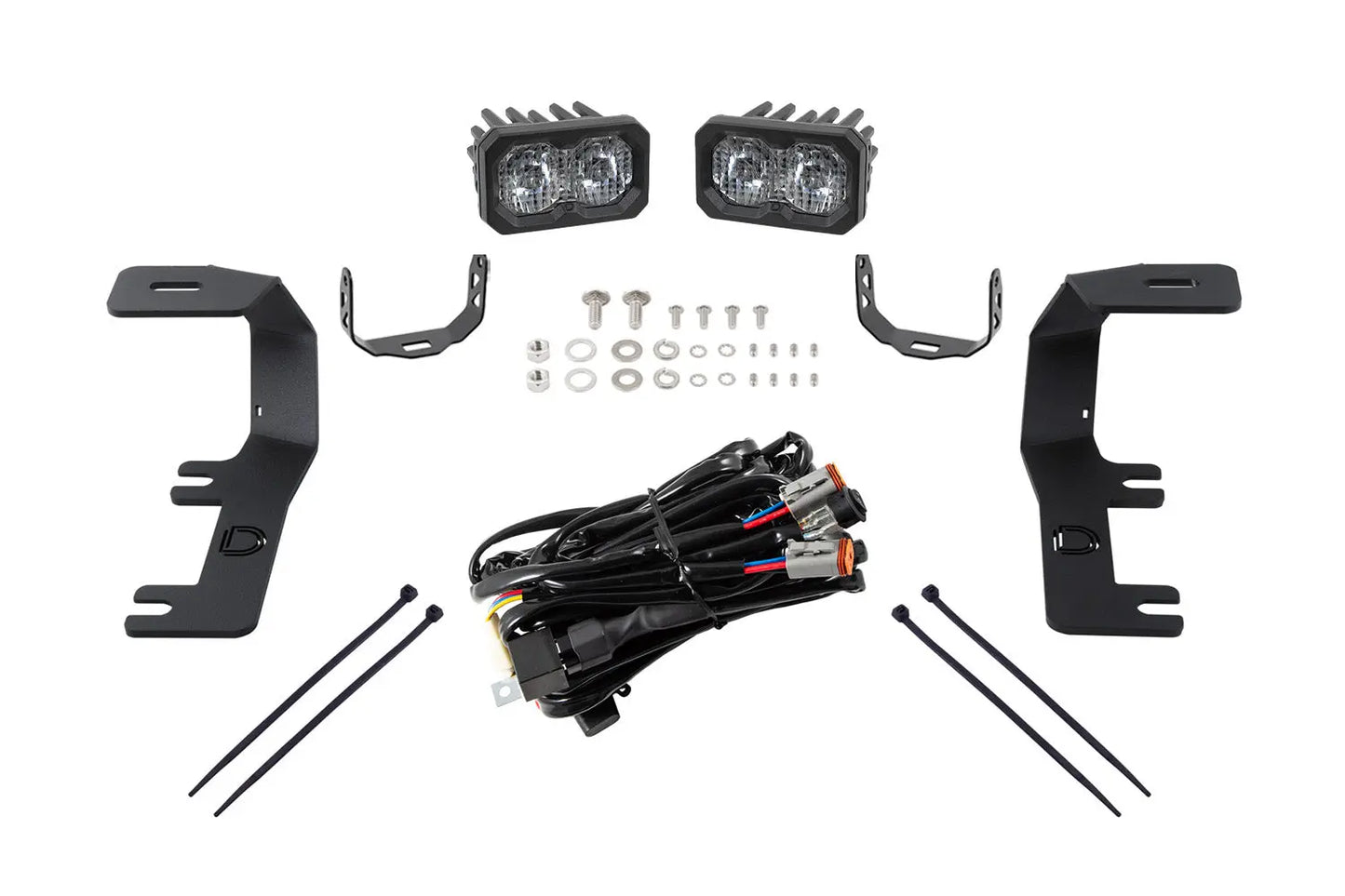 Diode Dynamics C2 2.0 Led Ditch Light Kit For 2014 2019 Silverado/Sierra Pro White Combo/Driving - DD6661