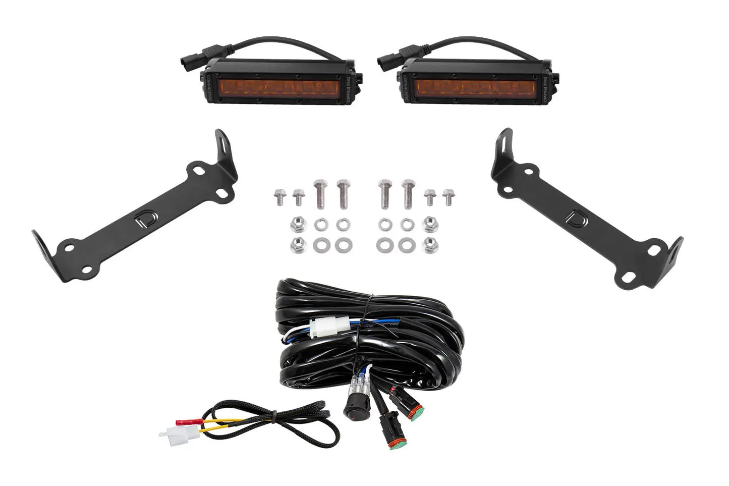 Diode Dynamics Diode Dynamics Ss6 Sae/Dot Led Lightbar Kit For 2014 2023 Toyota 4 Runner, Amber Driving - DD6757