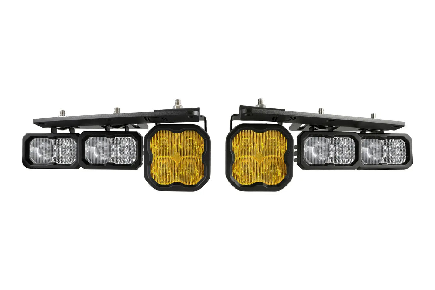 Diode Dynamics Stage Series Fog Pocket Kit For 2021+ Ford Bronco Yellow Pro - DD7181