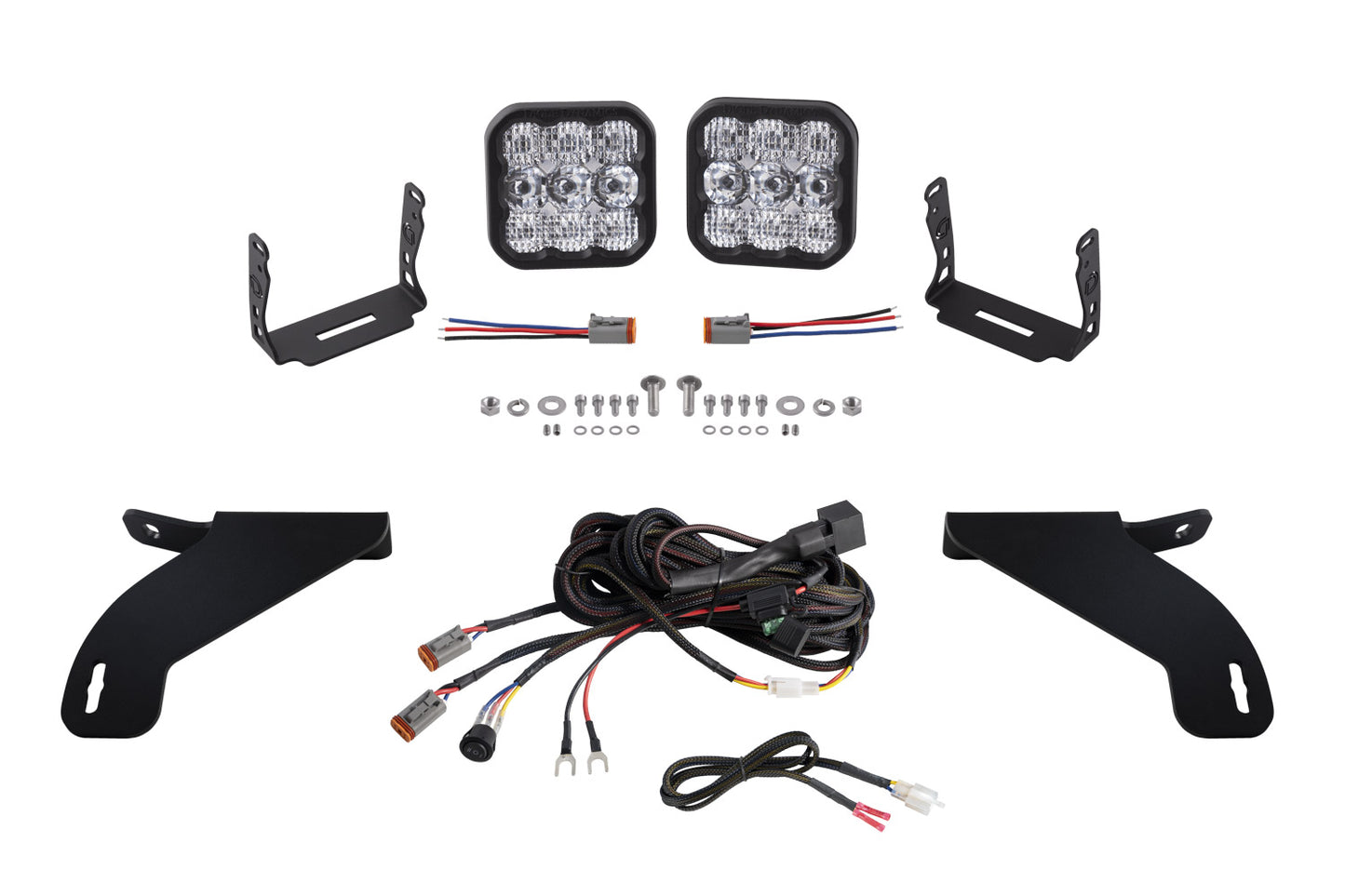 Diode Dynamics Ss5 Bumper Led Pod Light Kit For 2021 2023 Ford F 150 Sport White Driving - DD7328
