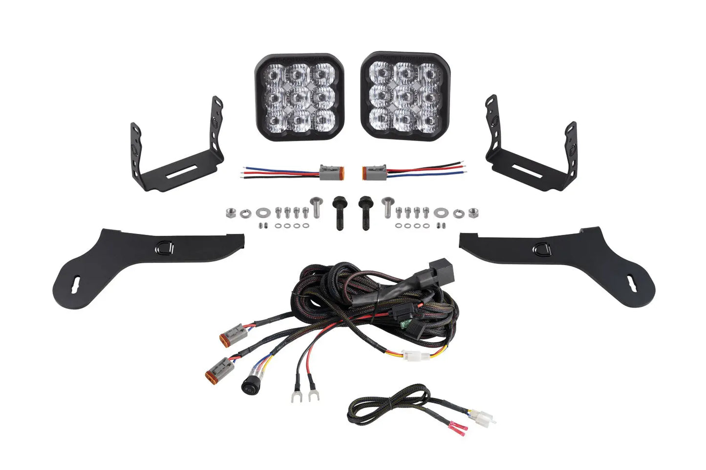 Diode Dynamics Ss5 Bumper Led Pod Light Kit For 2017 2020 Ford Raptor Sport White Driving - DD7346