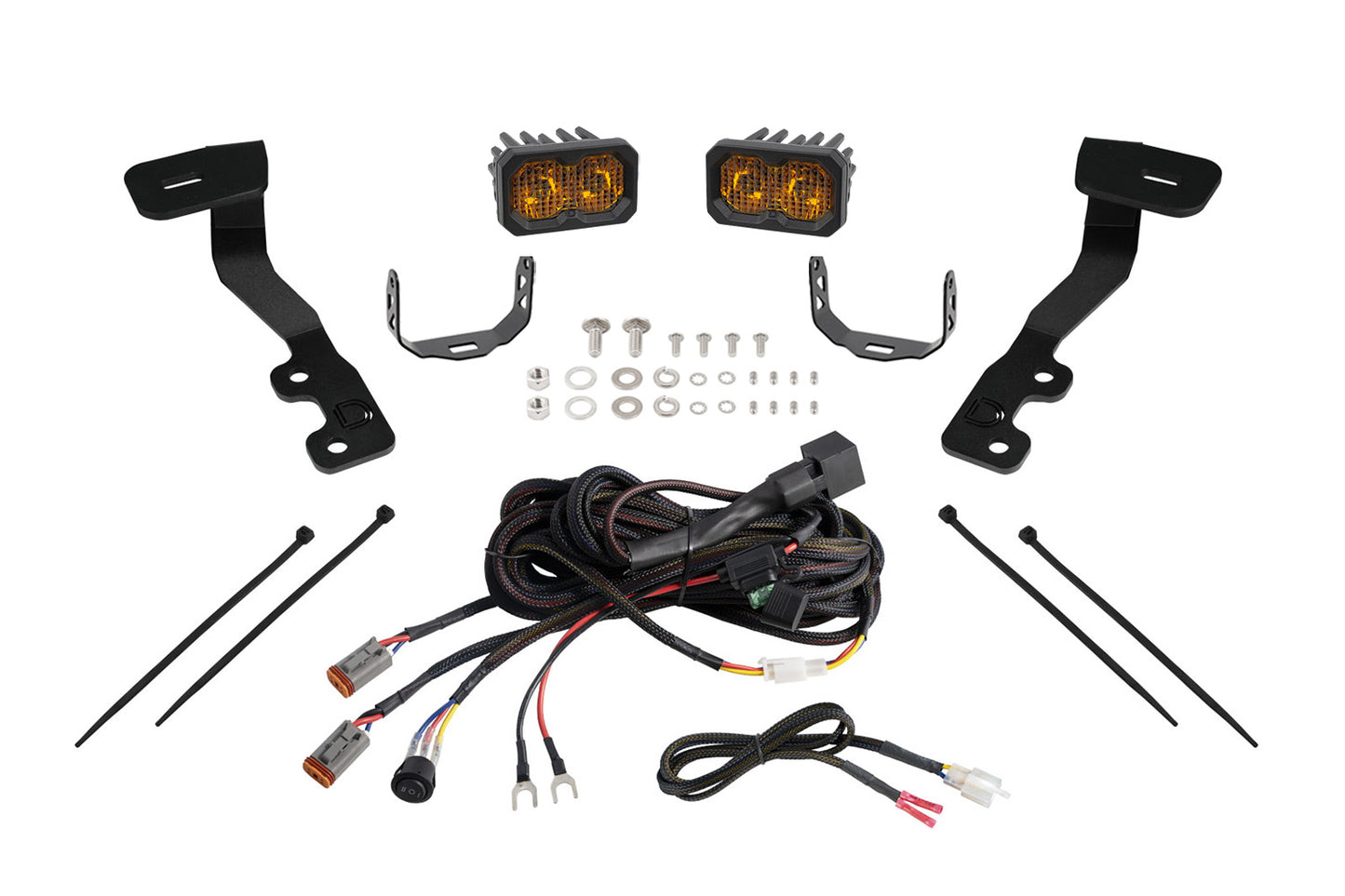 Diode Dynamics Stage Series Ditch Light Kit For 2022+ Toyota Tundra C2 2.0 Sport Yellow Combo - DD7390