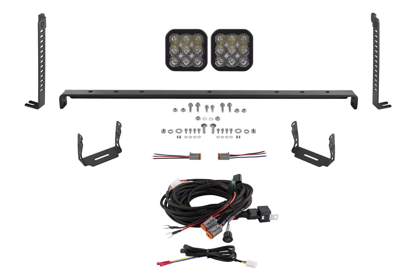 Diode Dynamics Ss5 Stealth Grille Led 2 Pod Kit For 2014 2024 Toyota 4 Runner Sport White Driving - DD7538
