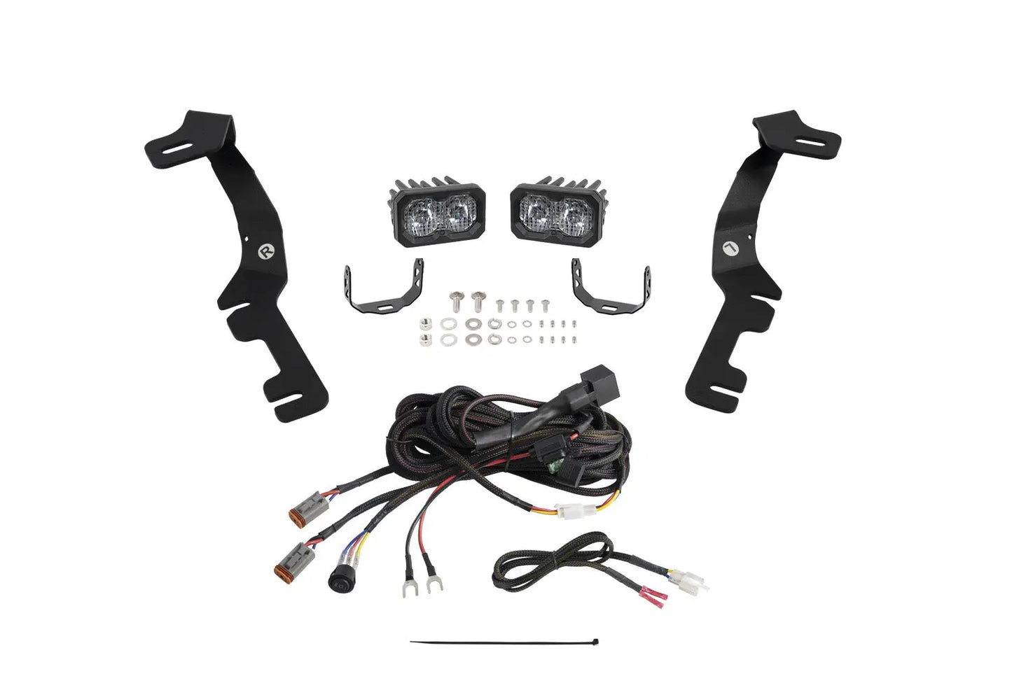 Diode Dynamics Stage Series Ditch Light Kit For 2019 2024 Ram C2 2.0 Sport White Combo/Driving - DD7595