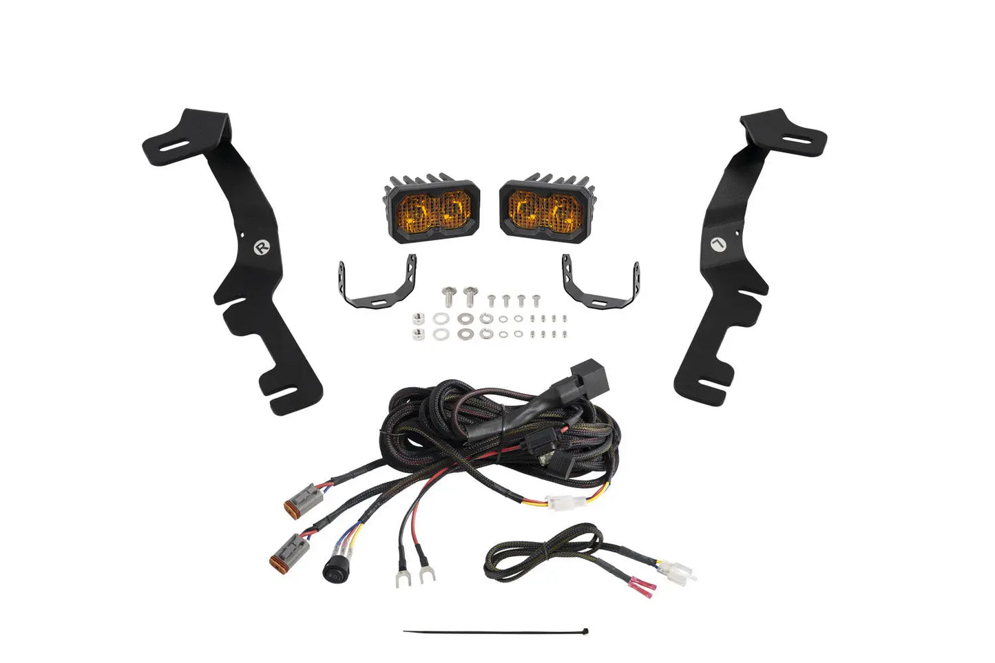 Diode Dynamics Stage Series Ditch Light Kit For 2019 2024 Ram C2 2.0 Pro Yellow Combo - DD7598