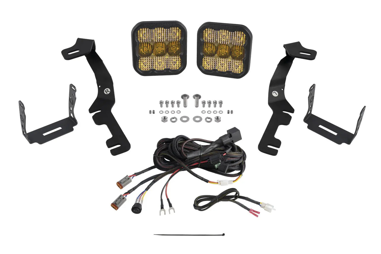 Diode Dynamics Stage Series Ditch Light Kit For 2019 2024 Ram Ss5 Sport Yellow Combo - DD7604
