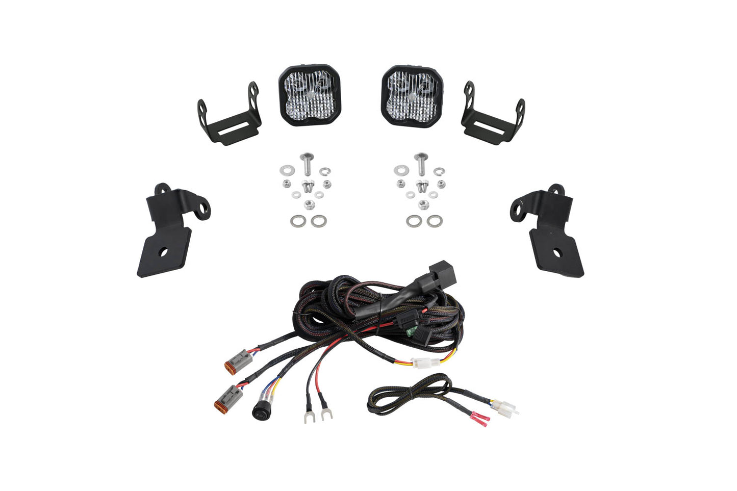 Diode Dynamics Polaris Rzr A Pillar Led Pod Kit Ss3 Sport White Combo - DD7635