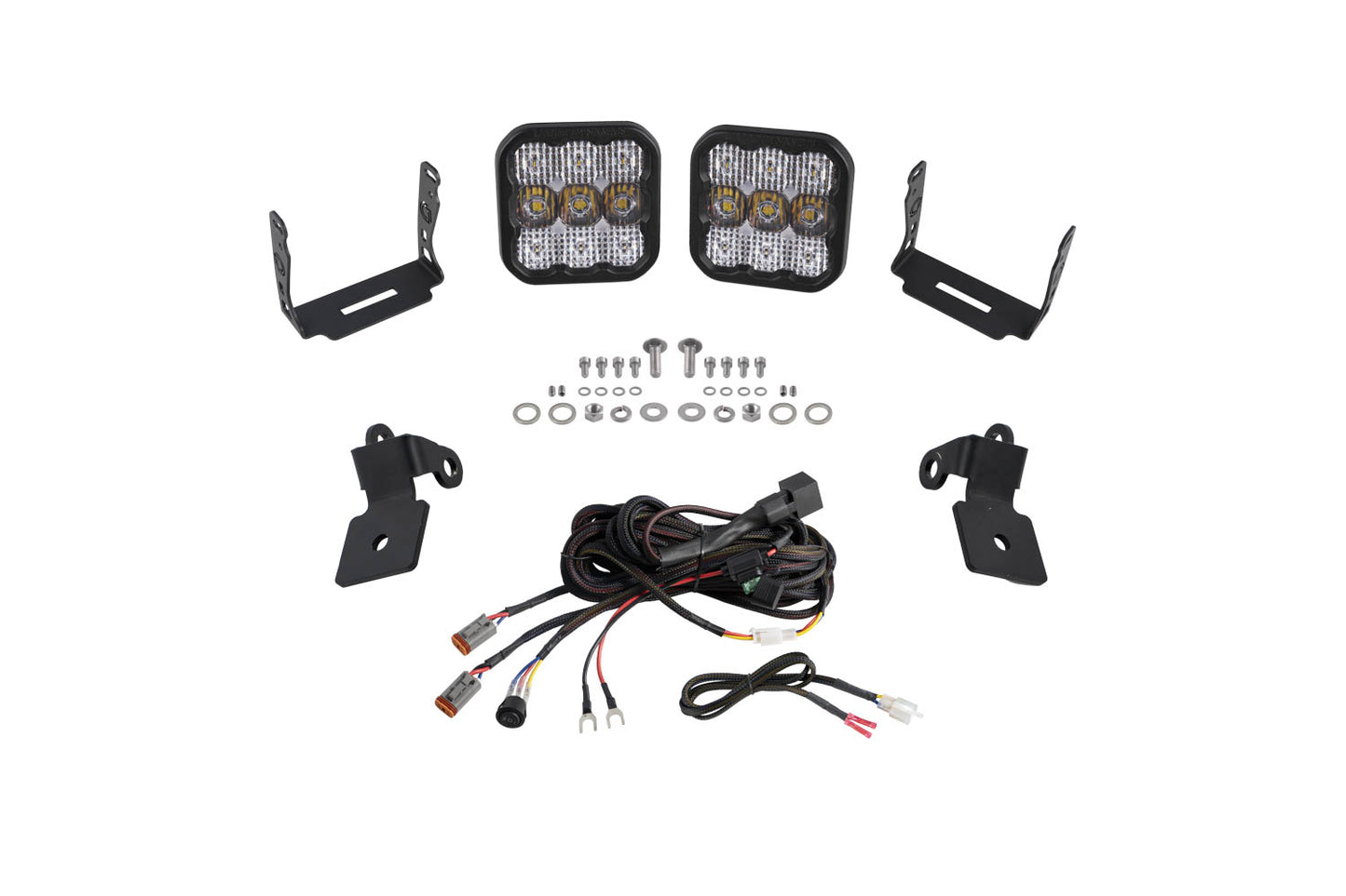 Diode Dynamics Polaris Rzr A Pillar Led Pod Kit Ss5 Sport White Combo - DD7639