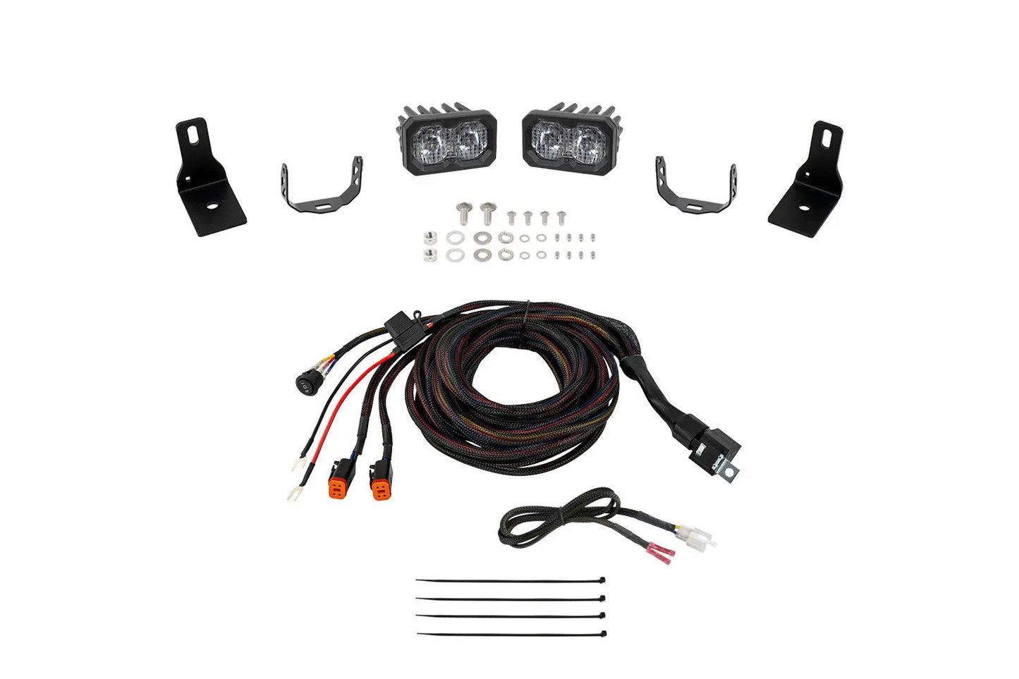 Diode Dynamics Stage Series Ditch Light Kit For 2022+ Ford Maverick C2 2.0 Pro White Combo/Driving - DD7760