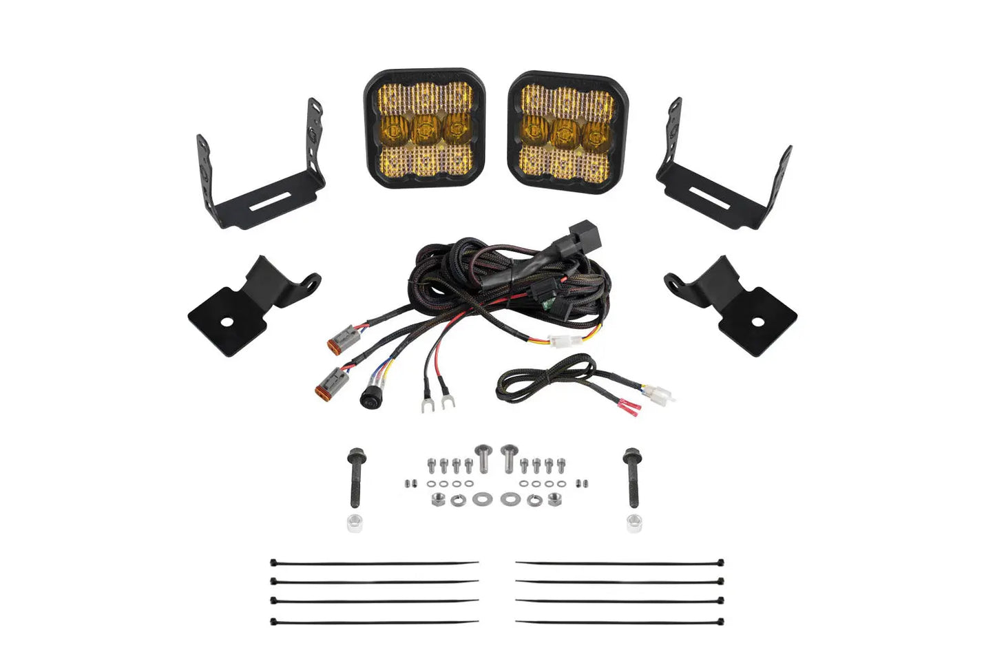 Diode Dynamics Stage Series Ss5 A Pillar Pod Kit For 2014 2018 Polaris Rzr Xp Pro Yellow Combo - DD7853