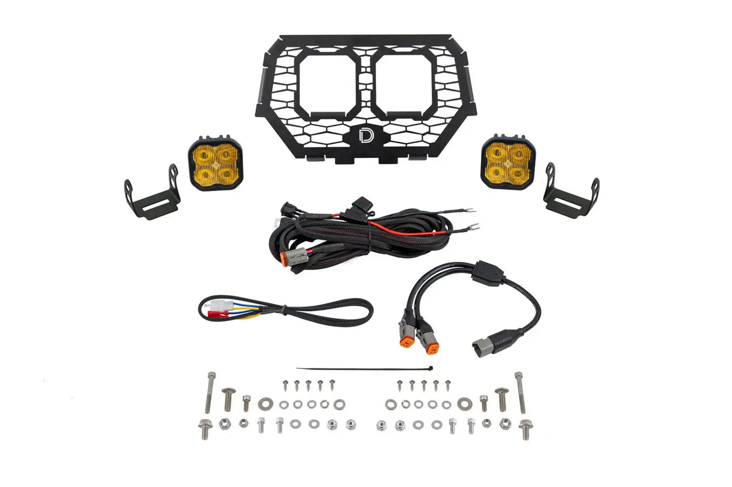 Diode Dynamics Stage Series Led Grille Kit For 2014 2018 Polaris Rzr Xp Pro Yellow Fog - DD7862