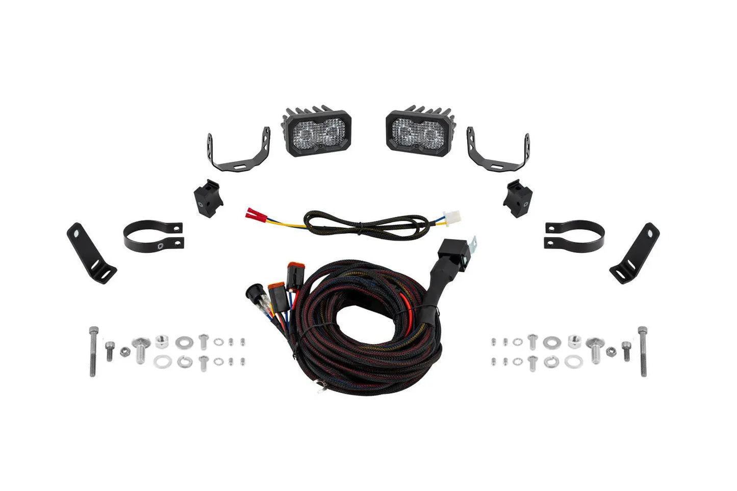 Diode Dynamics Stage Series 1.875 Inch Roll Bar Reverse Light Kit C2 2.0 Pro (Pair) - DD7874