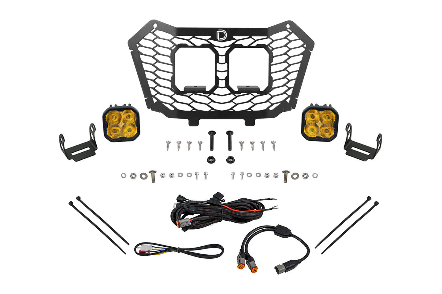 Diode Dynamics Stage Series Led Grille Kit For 2022 2024 Honda Talon Sport Yellow Fog - DD7902
