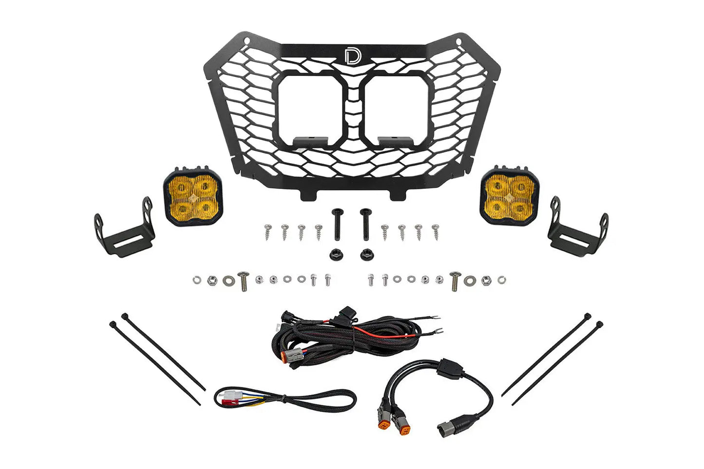 Diode Dynamics Stage Series Led Grille Kit For 2022 2024 Honda Talon Sport Yellow Fog - DD7902