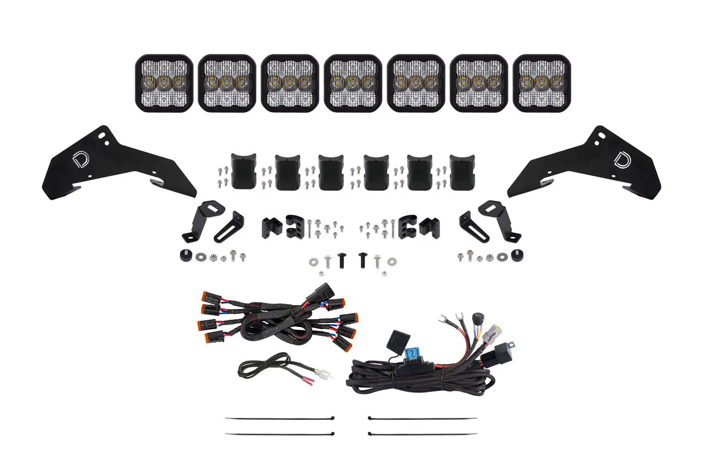 Diode Dynamics 2019 2024 Honda Talon Ss5 Pro Cross Link Roof White Combo Lightbar Kit - DD7919