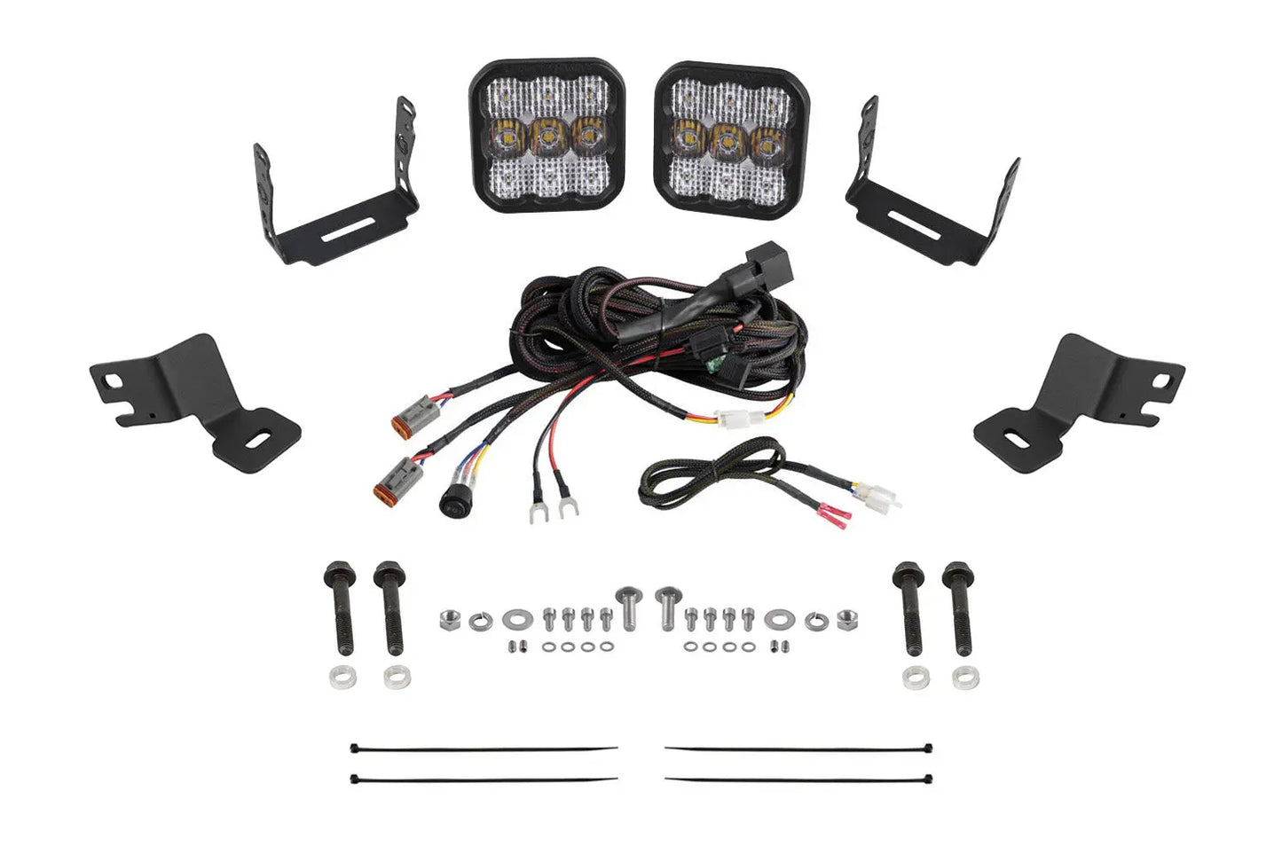 Diode Dynamics Stage Series Ditch Light Kit For 2019 2024 Polaris Rzr Xp Ss5 Pro White Combo - DD8086