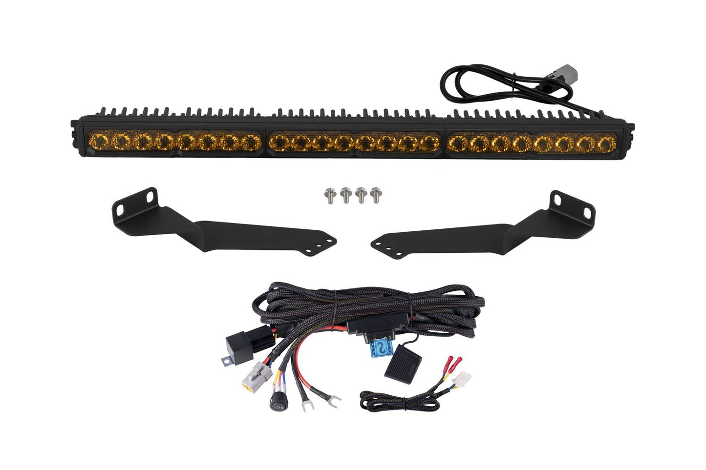 Diode Dynamics 2016-2023 Toyota Tacoma Stealth 30” LED Light Bar Kit | Behind Grille Mount