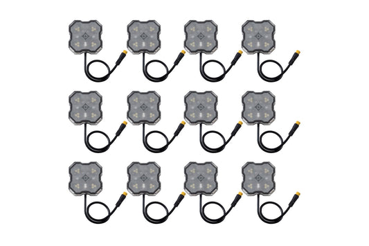 Diode Dynamics Stage Series 12-Piece LED Rock Light Kit | Single-Color, Dual-Color & RGBW