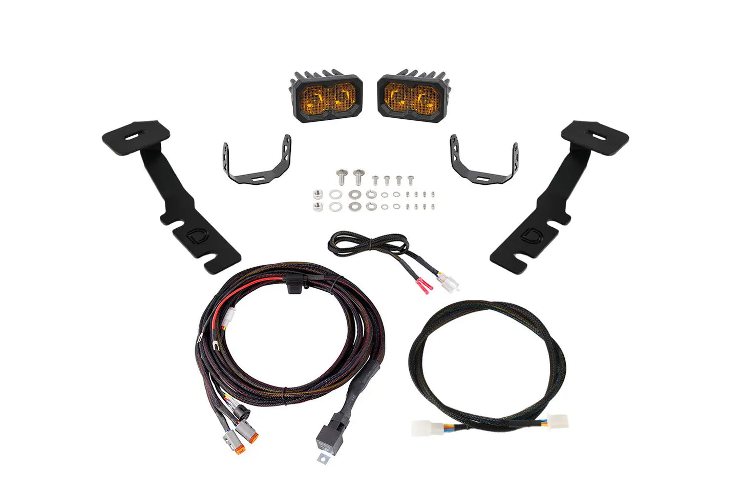 Diode Dynamics C2 2.0 Led Ditch Light Kit For Toyota Rav4 Pro Yellow Combo - DD8806