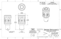 Diode Dynamics 1156 XPR Backup LED Light Bulbs Cool White (6000K)