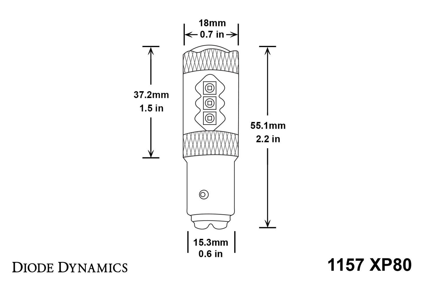 Diode Dynamics 1157 XP80 Turn Signal LED Bulbs