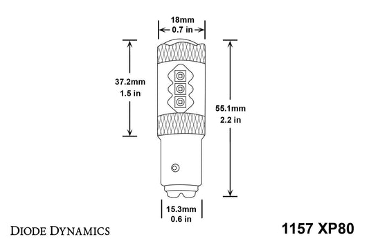 Diode Dynamics 1157 XP80 Turn Signal LED Bulbs