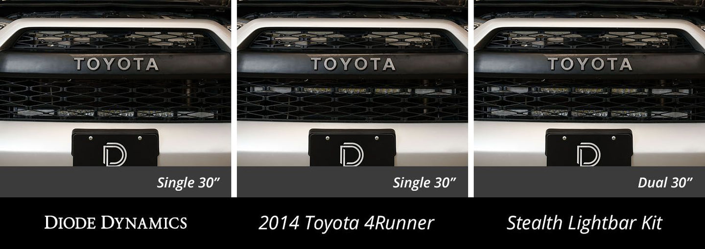 Toyota 4Runner dual SS30 grille light bar kit
