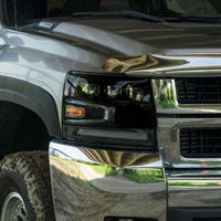 2007–2013 Chevrolet Silverado Full LED Projector Headlights with Triple Bi-LED Projectors, Sequential Turn Signals & White DRL (Pair) | Form Lighting