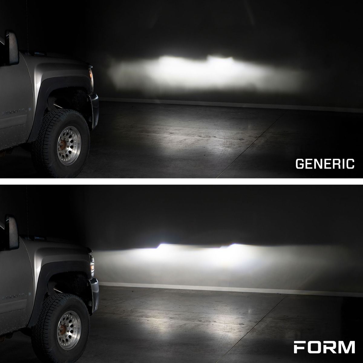 2007–2013 Chevrolet Silverado Full LED Projector Headlights with Triple Bi-LED Projectors, Sequential Turn Signals & White DRL (Pair) | Form Lighting