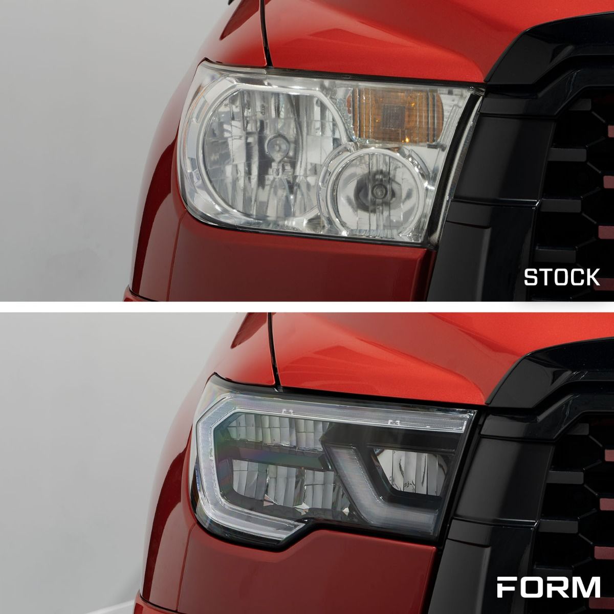 Form Lighting LED Headlights for 2007-2013 Toyota Tundra and 2008-2017 Toyota Sequoia | Full LED Upgrade with Sequential Turn Signals & DRL | Plug-and-Play